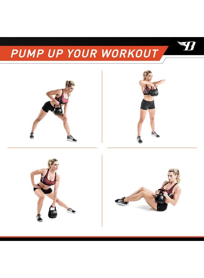 Bionic Body Soft Kettlebell with Handle for Weightlifting, Conditioning, Strength and core Training 40lb BBKB-40 - Image 2