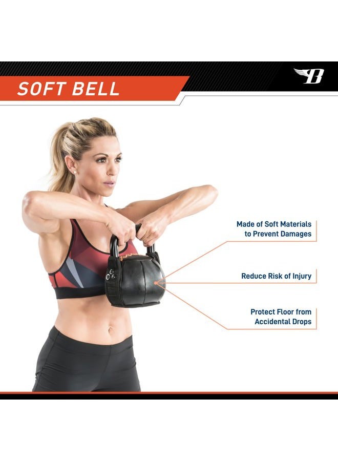 Bionic Body Soft Kettlebell with Handle for Weightlifting, Conditioning, Strength and core Training 40lb BBKB-40 - Image 5