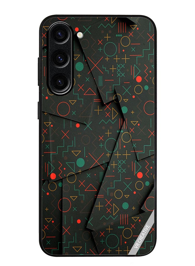 VR CREATIVE Protective Case Cover For Samsung Galaxy S24 Geometric Circles Design Multicolour - Image 1
