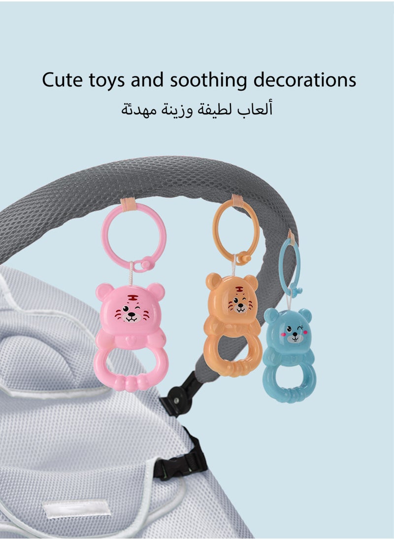 Jourvent - Luxury Portable Baby Rocking Chair with Music, Mosquito Net, Headrest, Toy Rack, and – Multifunctional, Adjustable, Skin-Friendly, and Breathable Design - Image 1