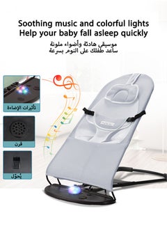 Jourvent Luxury Portable Baby Rocking Chair with Music, Mosquito Net, Headrest, Toy Rack, and – Multifunctional, Adjustable, Skin-Friendly, and Breathable Design  - Image 2