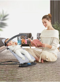 Jourvent Luxury Portable Baby Rocking Chair with Music, Mosquito Net, Headrest, Toy Rack, and – Multifunctional, Adjustable, Skin-Friendly, and Breathable Design  - Image 5