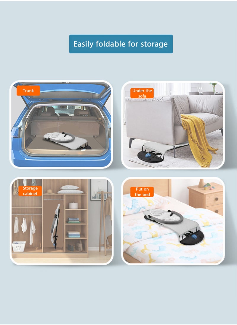 Jourvent - Luxury Portable Baby Rocking Chair with Music, Mosquito Net, Headrest, Toy Rack, and – Multifunctional, Adjustable, Skin-Friendly, and Breathable Design - Image 1