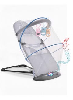Jourvent Luxury Portable Baby Rocking Chair with Music, Mosquito Net, Headrest, Toy Rack, and – Multifunctional, Adjustable, Skin-Friendly, and Breathable Design  - Image 1