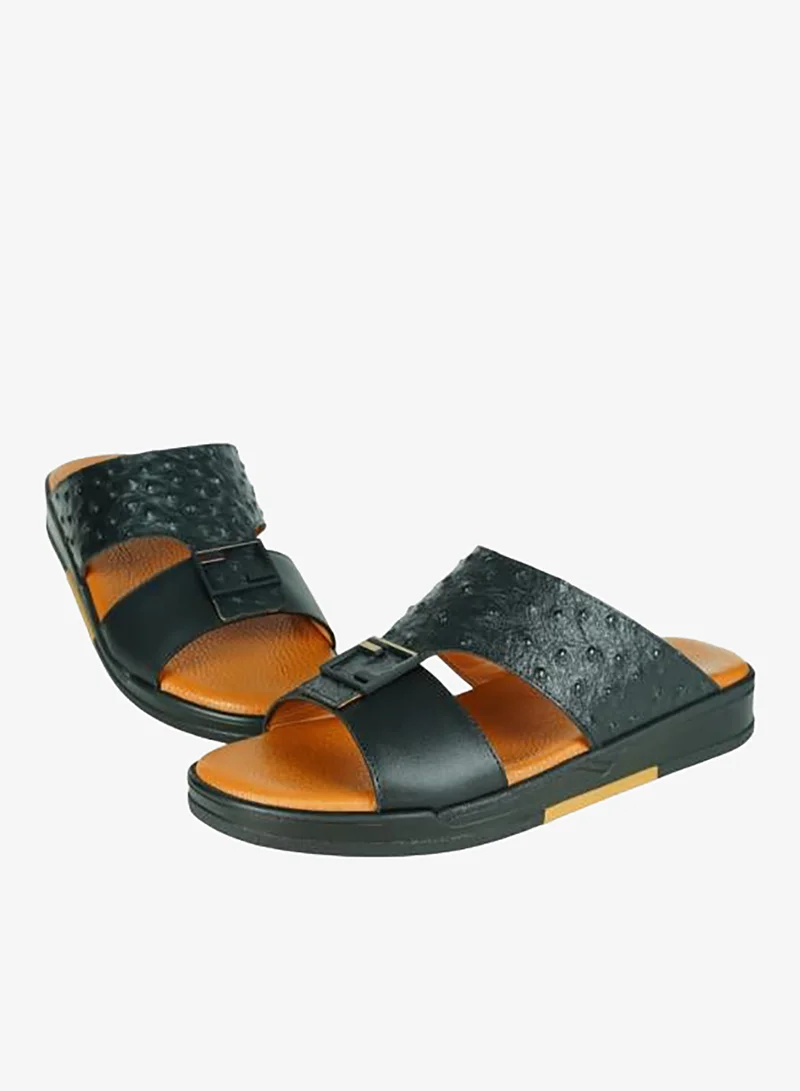 Barjeel Uno Black 008-3645 Barjeel Uno Mens Arabic Sandals MSA132 Black for Men | Best Price UAE