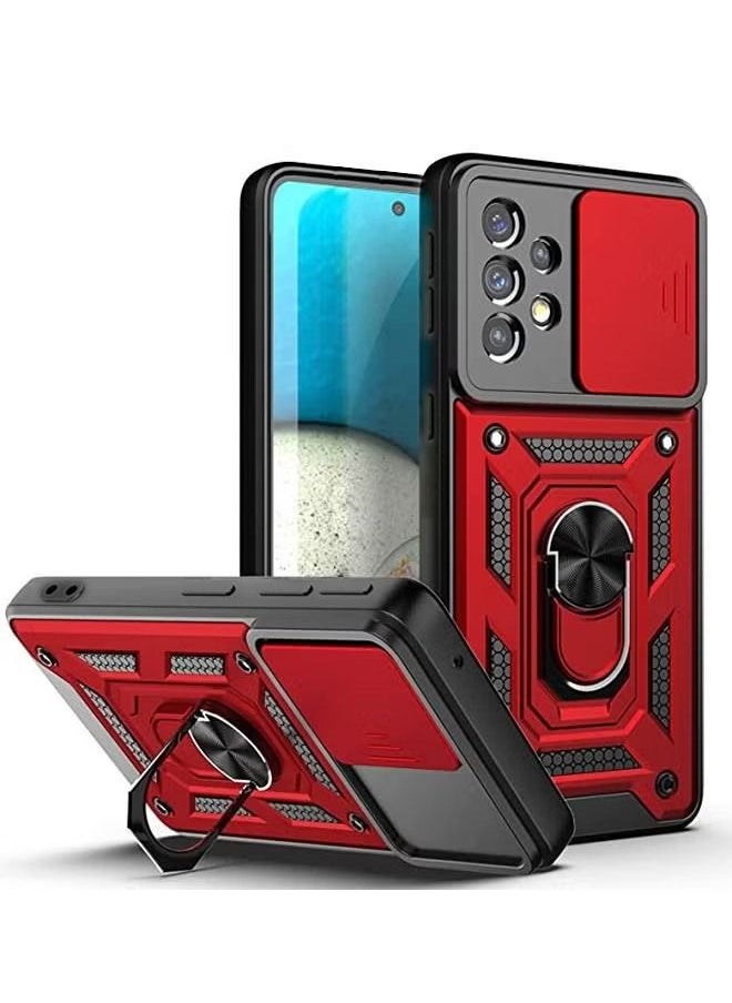 Galaxy A73 5G Case Cover with Stand Kickstand Ring and Camera Cover Protector, Military Grade Shockproof Protective Cover for Samsung Galaxy A73 - pzsku/Z25281BD94562F459E1F2Z/45/_/1721118828/5b97c10a-c32e-4749-9c9d-878698dbec13