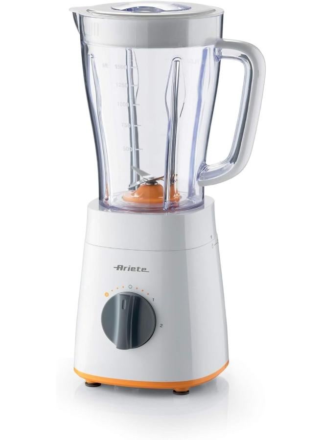 أريتي خلاط كهربائي مع 4 شفرات ستانلس ستيل 1.5 L 500 W 0576/01-KIX white - Image 1