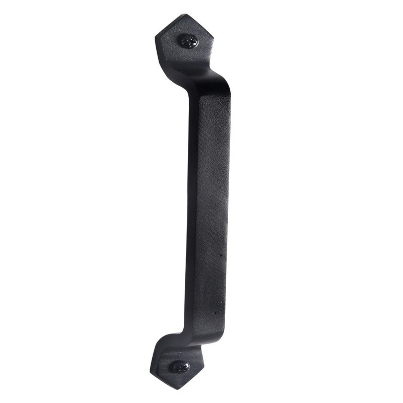 Dseap Barn Door Handle 1118 Inch Heavy Duty Rustic Cast Iron Gate Grab Handles and Pulls Black