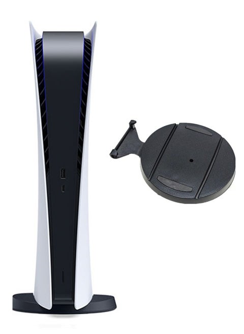 Stand for PS5 Digtal Edition , original Assembly console with Screw for PS5 CFI-1000 model group Console, just for PS5 Digtal Edition , Keep Your Console Secure in the Upright  And Horizontal Position