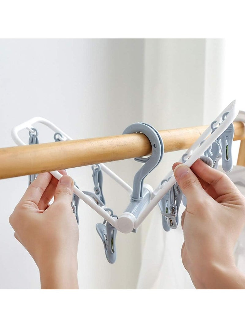 أوزيغالور حزمة من 2 مقابض مطوية محمولة للسفر مع جدار العلق والجفاف الصاعد مع 12 مقابض - Image 3