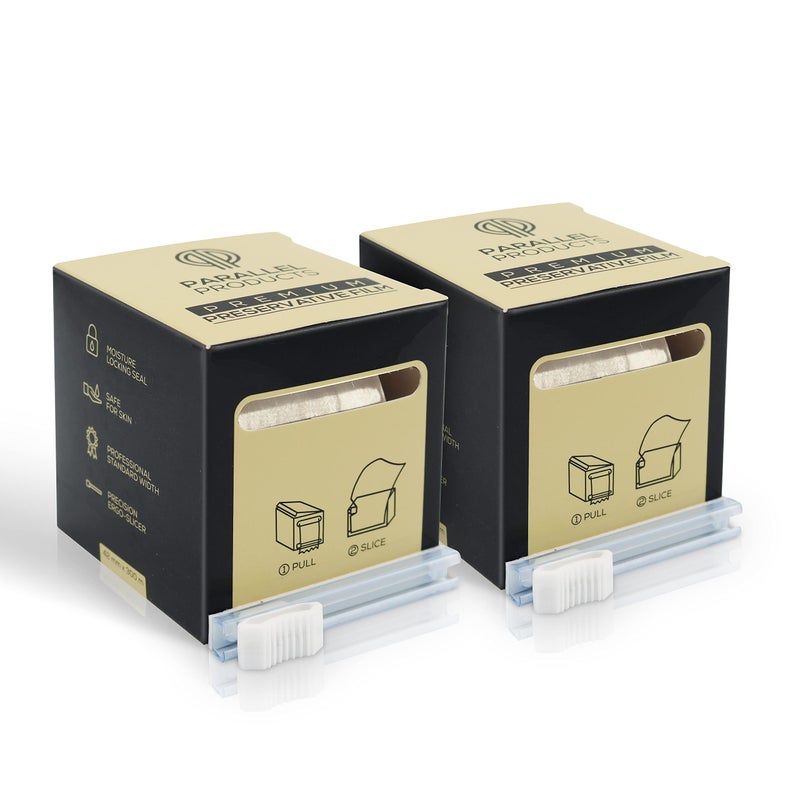 PARALLEL PRODUCTS Parallel Products  Premium Preservative Film  Plastic Wrap for Brow and Lash PMU  For Use with Lamination Microblading or Tint Kit  For use on Eyebrows and Eyelashes  BPA Free  300m 2Pack