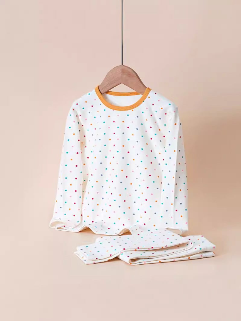 New Children'S Thermal Underwear Set, Boys' Pure Cotton Loungewear Set, Girls' Thermal Underwear - Image 5