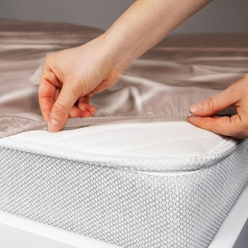 Stoa Paris 300TC UltraSatin Super King Bedsheet Set, 10” Drop Fitted Bedsheet with 2 Pillow Covers, Hypoallergenic, Wrinkle Free, Aesthetic Bedding, Home Decor, Gift, Date Night - Champagne - Image 5