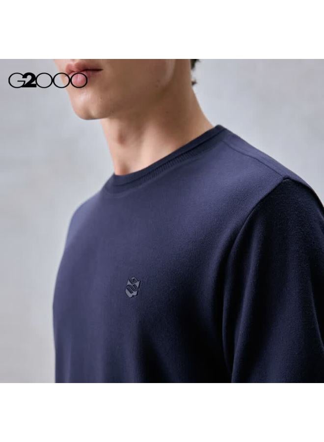 G2000 Men's Autumn Winter Printed Logo Brushed Comfortable Long Sleeve T-shirt With Multi-directional Stretch, Mall Edition - Image 3