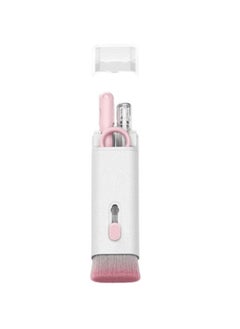 7 In 1 Multifunctional Electronics Computer Keyboard Cleaning Brush Kit For Keyboard And Earphone Duster Cleaner With Keycaps Puller For Headphone Laptop Cell Phone Pink