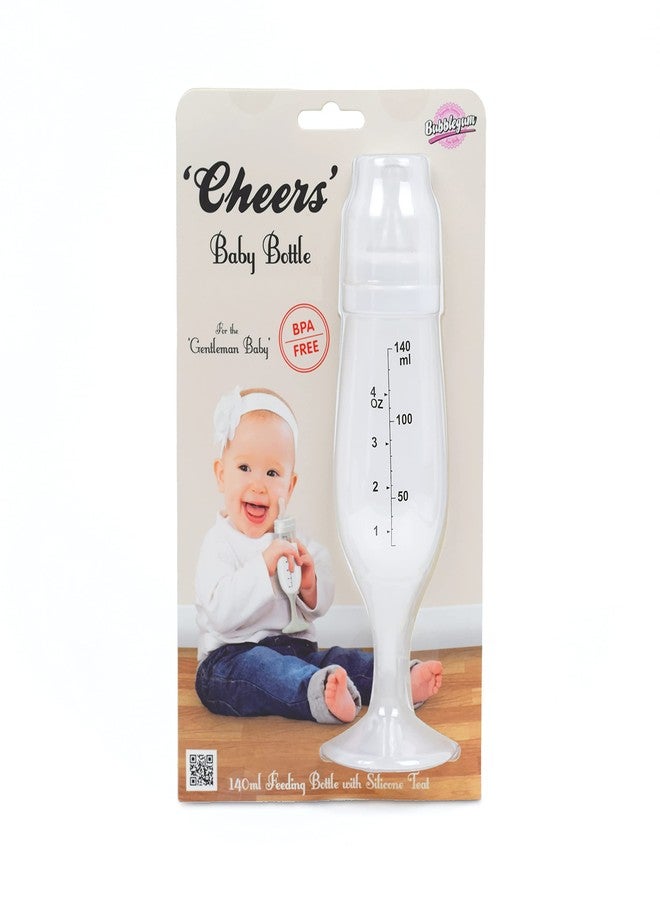 Bubblegum Stuff Bubblegum 'Cheers' Champagne Flute Baby Bottle - Image 1