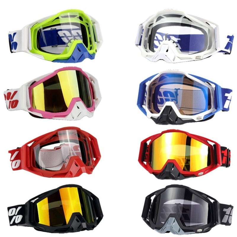 1nn u/n Off-Road Motorcycle Goggles | Windproof Ski and Riding Eyewear, Full-Frame PC Lens, Interchangeable Lenses, Unisex - Image 4