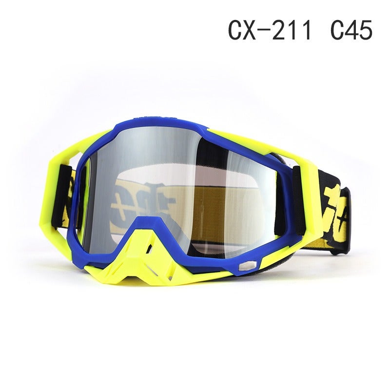 1nn u/n Off-Road Motorcycle Goggles | Windproof Ski and Riding Eyewear, Full-Frame PC Lens, Interchangeable Lenses, Unisex - Image 1