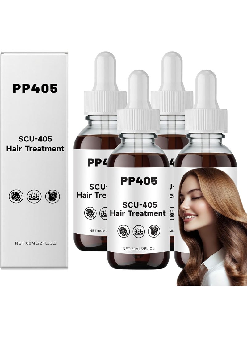 PP405 Hair Treatment, Dry Damaged Hair Treatment, Hair Loss Treatment for Women, Hair Care Growth Oil, Moisturizing & Strengthening Hair Oil, Nourishes Scalp Serum Conditioner for Shiny Hair (4PCS) - Image 1