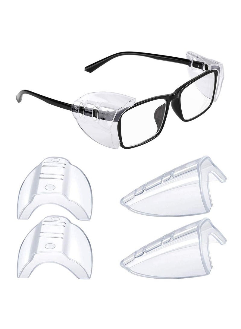 Generic 2 Pairs Of Goggles With Side Safety Shields, Transparent Glasses For One Foot, Suitable For Small To Large Glasses - Image 1