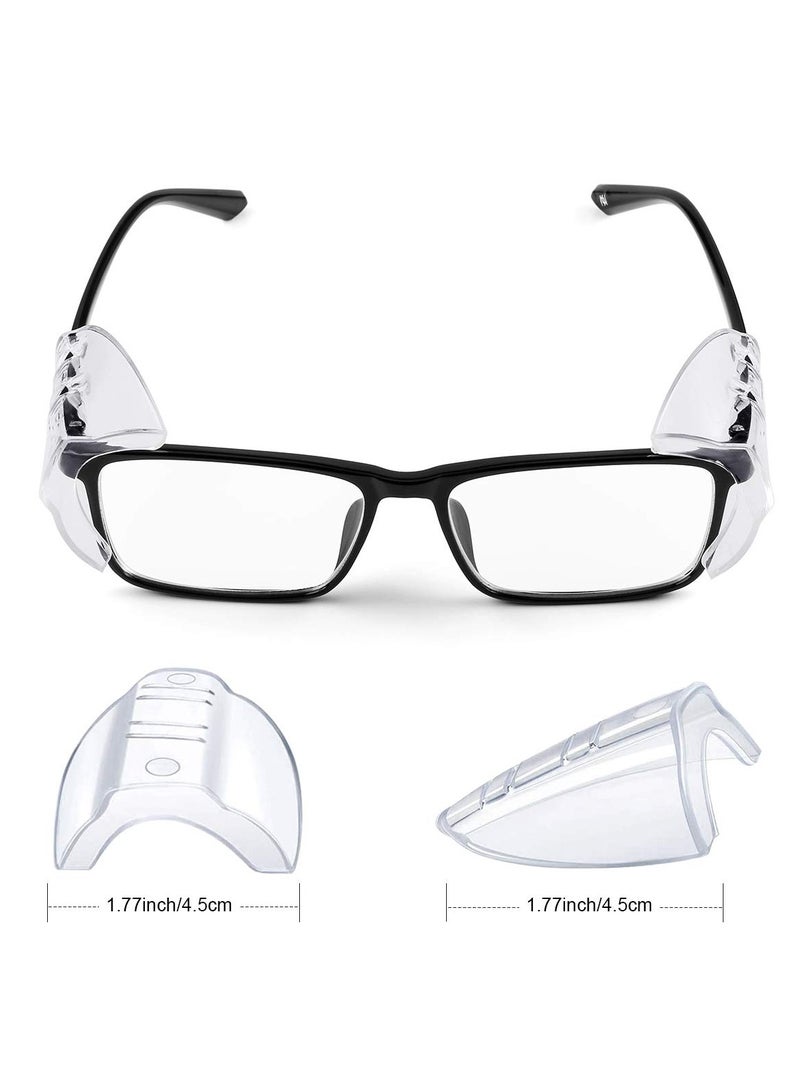 Generic 2 Pairs Of Goggles With Side Safety Shields, Transparent Glasses For One Foot, Suitable For Small To Large Glasses - Image 5