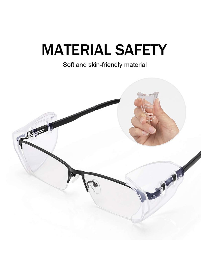 Generic 2 Pairs Of Goggles With Side Safety Shields, Transparent Glasses For One Foot, Suitable For Small To Large Glasses - Image 3