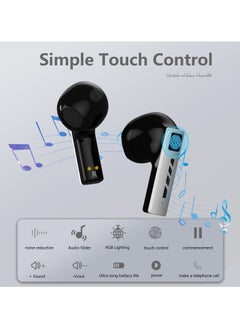 BLACK SHARK T11 Wireless Bluetooth Earbuds, Gaming Earphone, Low Latency Mode, Slide Cover with "SHING" Sound, RGB Lightning, 30 Hours Playtime and ENC Call Noise Reduction T11- Grey  - Image 3