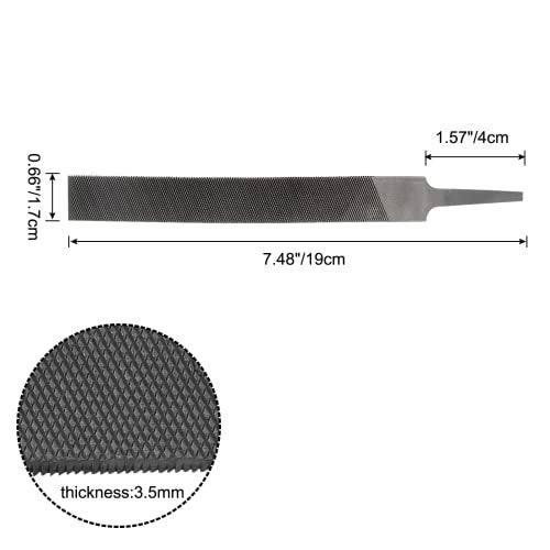 Cionyce Double Teeth File - 6" Length Flat File, High Carbon Steel - Image 4