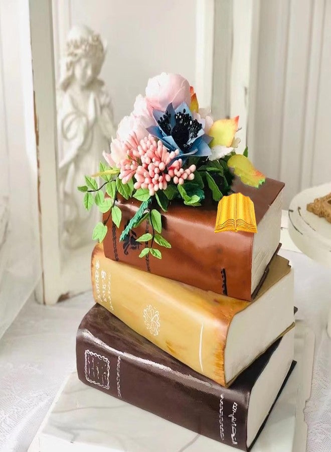 MINFEIDMS Book Silicone Molds Book Fondant Chocolate Mold for Cake Decoration Cupcake Topper Sugar Craft Chocolate Candy Gum Paste Polymer Clay - Image 3
