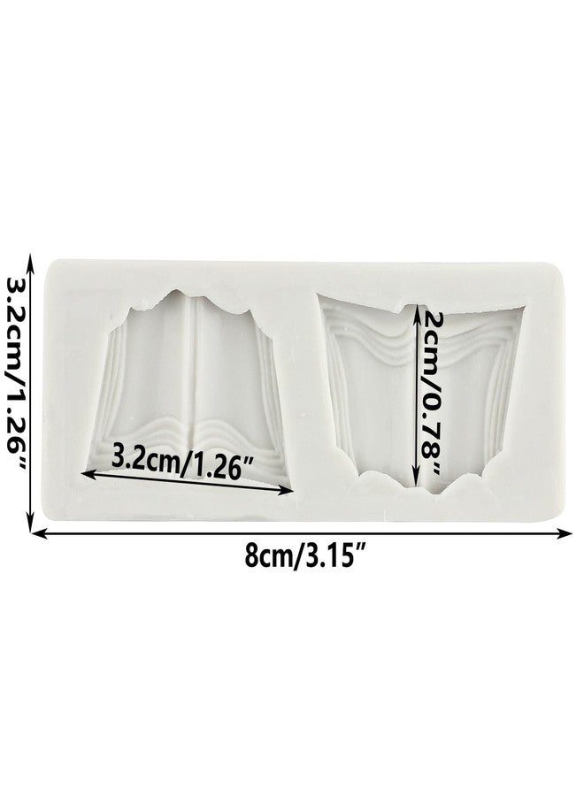 MINFEIDMS Book Silicone Molds Book Fondant Chocolate Mold for Cake Decoration Cupcake Topper Sugar Craft Chocolate Candy Gum Paste Polymer Clay - Image 2