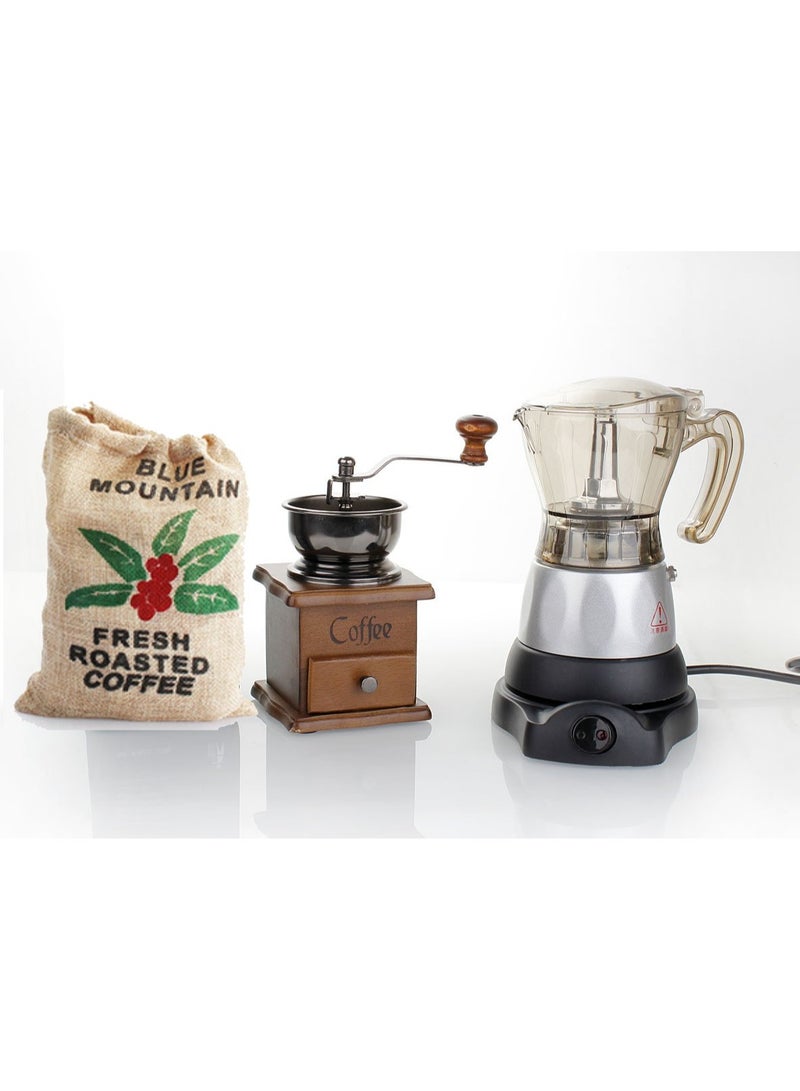 Electric Mocha Coffee Maker With Coffee Beans And Grinder Gift Box Set  - Image 2