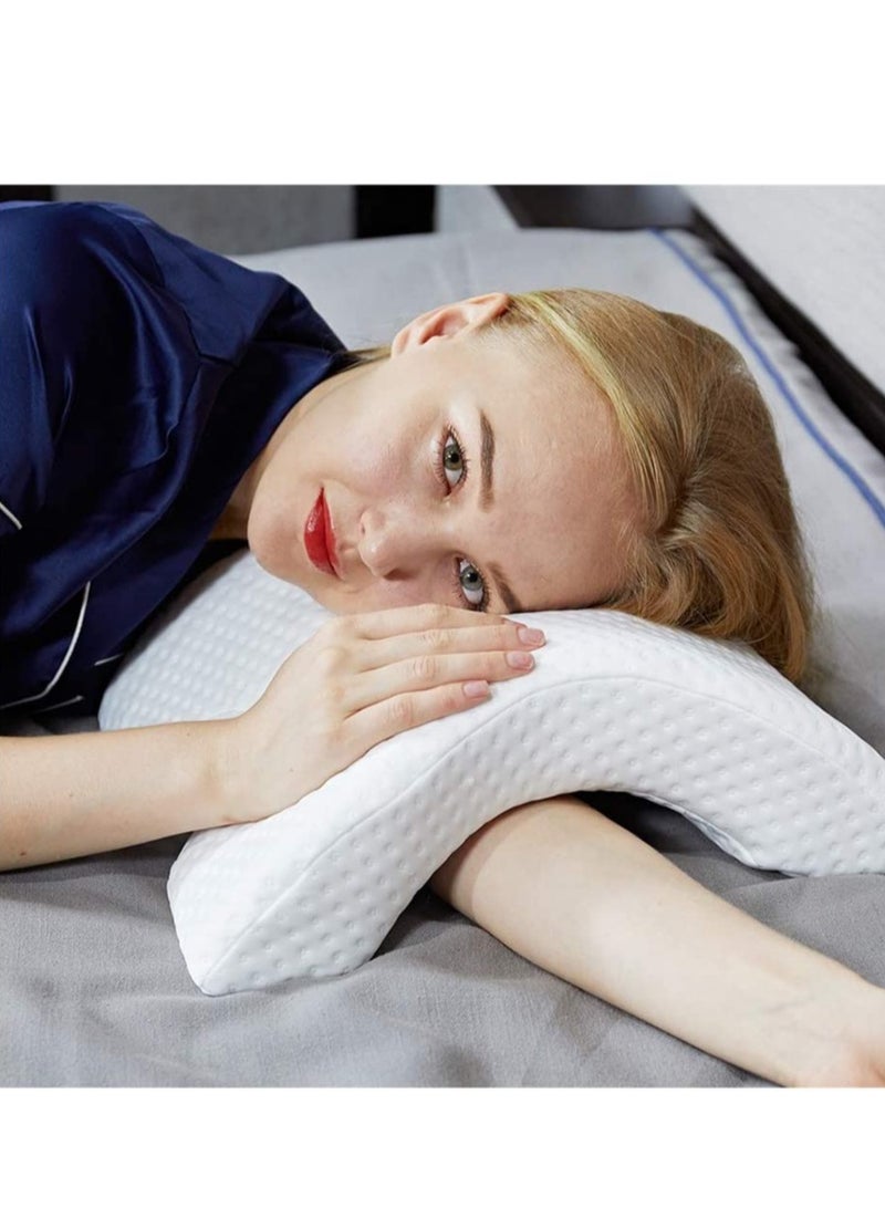 Memory Foam Pillow with Arm Hole,Anti-Hand Numb Desk Nap Sleeping Pillow Multifunction Health Neck Couple Pillow 2019 Patent,2Pack - Image 1