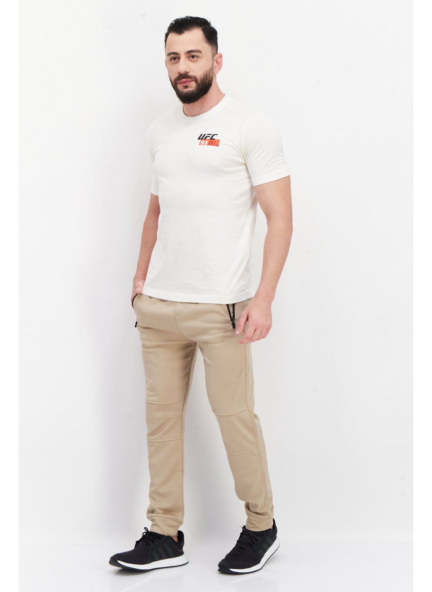 Ufc - Men Sportswear Fit Short Sleeve Outdoor T-Shirt, Off White - Image 1