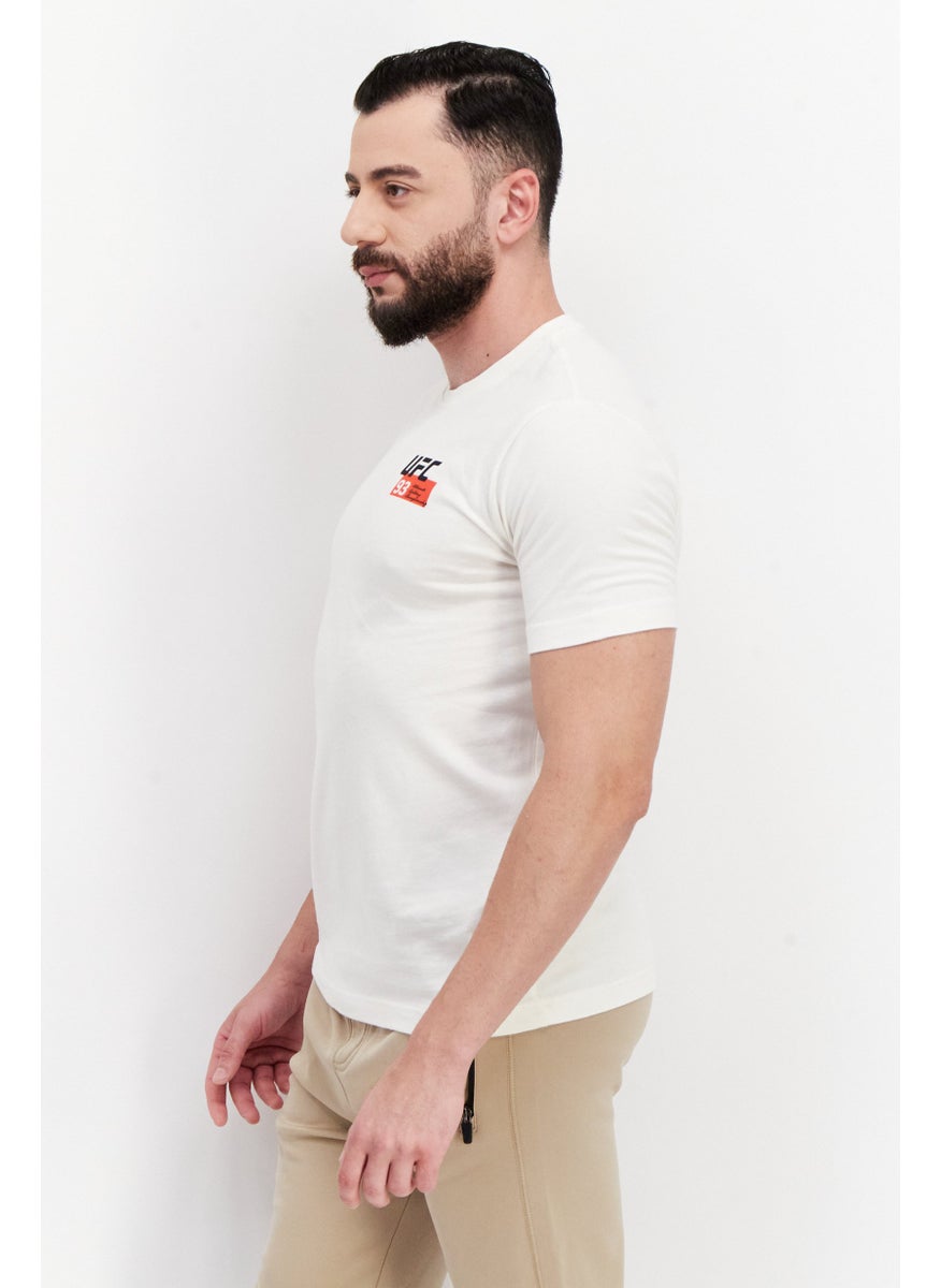 Ufc - Men Sportswear Fit Short Sleeve Outdoor T-Shirt, Off White - Image 1