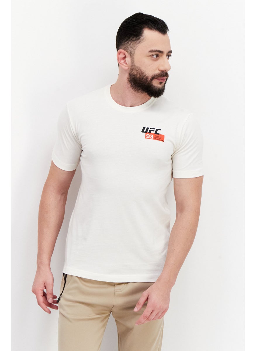 Ufc - Men Sportswear Fit Short Sleeve Outdoor T-Shirt, Off White - Image 1