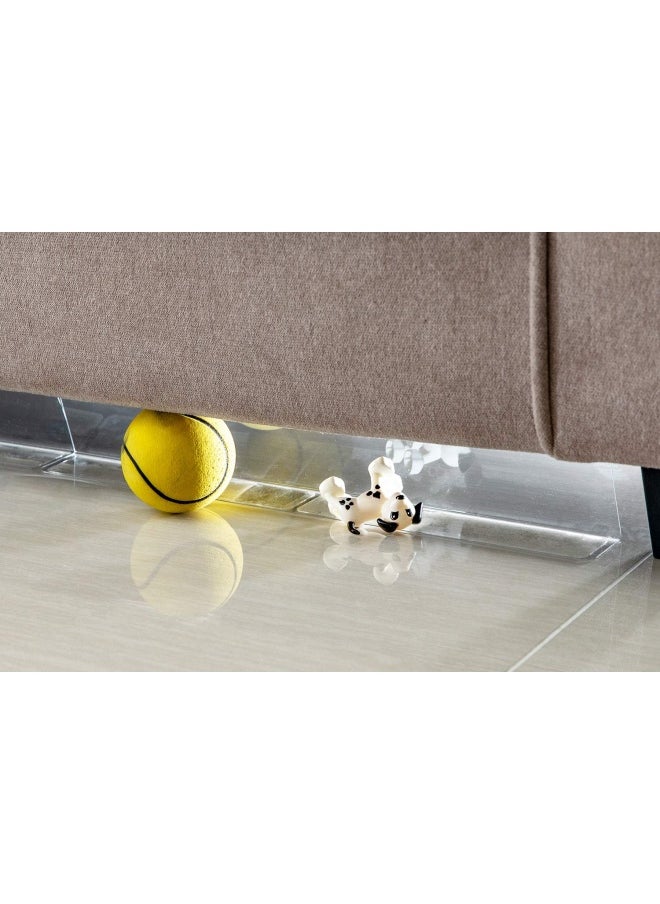 Generic - 4.1Cm High -   Clear Toy Blockers For Furniture - Stop Things From Going Under Couch Sofa Bed And Other Furniture - Suit For Hard Surface Floors Only 4.1Cm High - Image 1