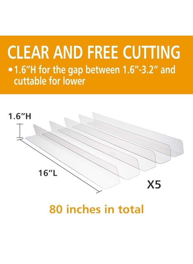 Generic - 4.1Cm High -   Clear Toy Blockers For Furniture - Stop Things From Going Under Couch Sofa Bed And Other Furniture - Suit For Hard Surface Floors Only 4.1Cm High - Image 1