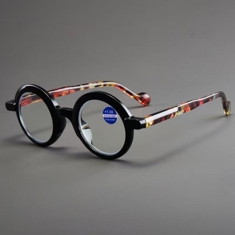 New High-Definition Fashion Literary Retro Round Frame Anti-Blue Light Reading Glasses Korean Manufacturers Models - Image 2