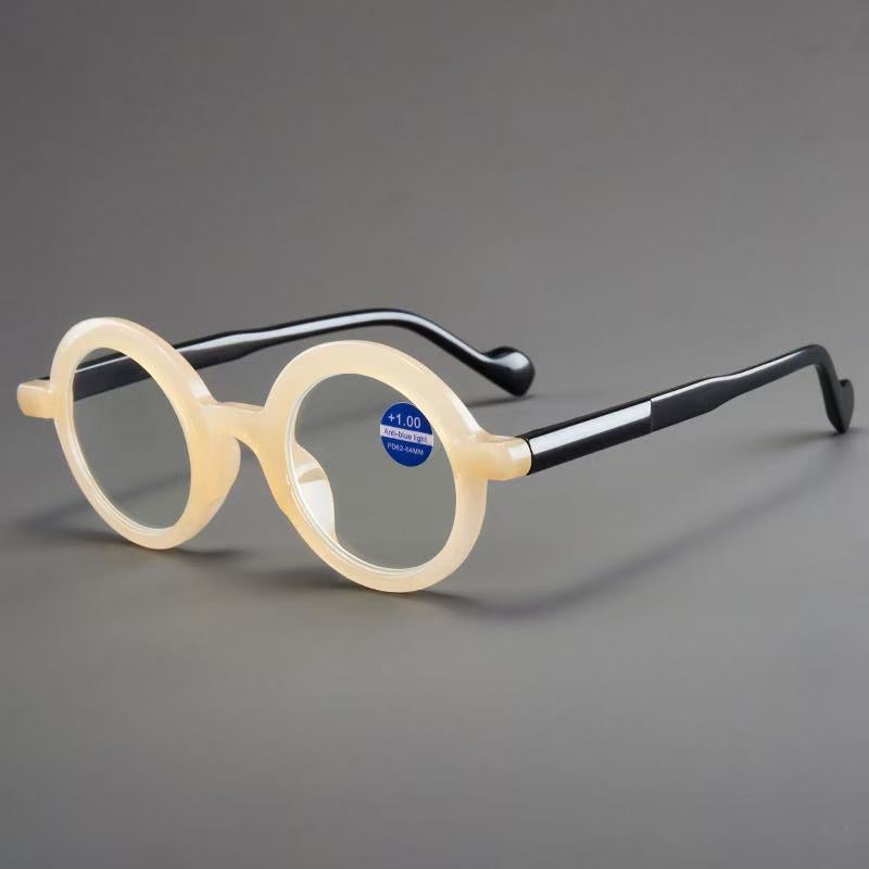 New High-Definition Fashion Literary Retro Round Frame Anti-Blue Light Reading Glasses Korean Manufacturers Models - Image 4