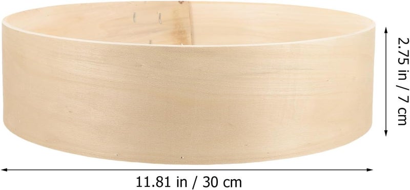 FAVOMOTO Wooden Flour Sieve Fine Mesh Baking Strainer Household Flour Sieving Tool for Kitchen Baking round Frame and Ultra-fine Filter and Cooking - Image 2
