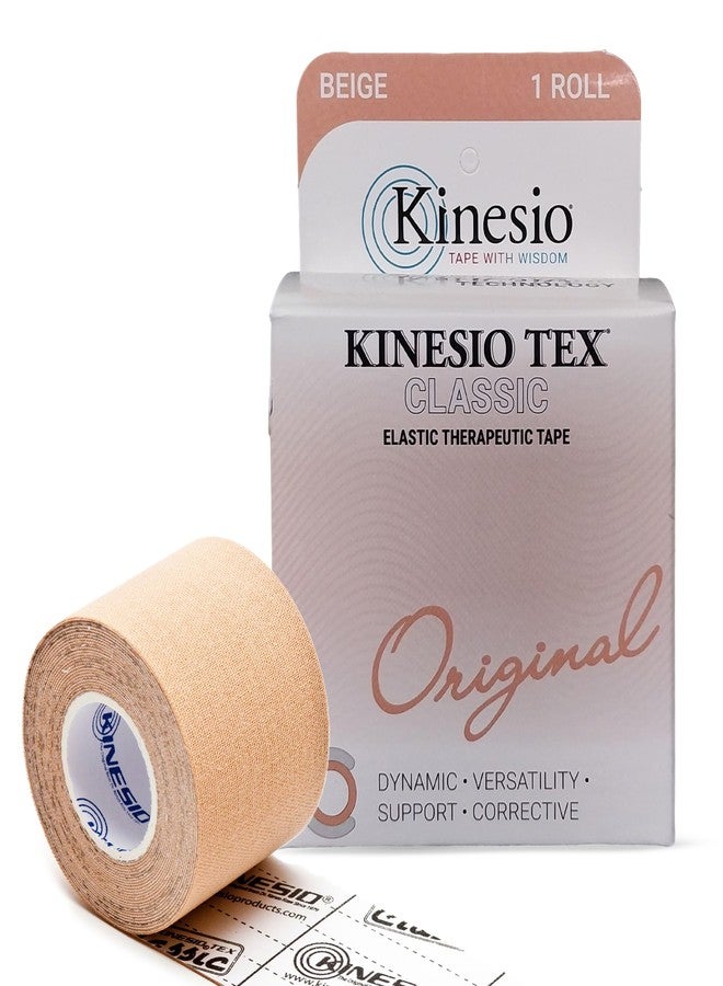 Kinesio Taping - Elastic Therapeutic Athletic Tape Tex Classic - Beige - 2 in. x 13 ft