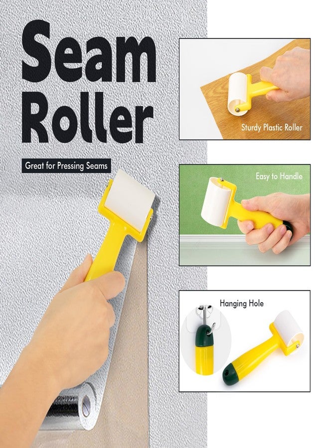 FOSHIO Wallpaper Smoothing Tools Kit, Wallpaper Tools with Squeegee Smoother, Seam Roller, Paste Brush, Wallpaper Smoothing Brush for Peel & Stick Wallpaper, Contact Paper, Window Film Application Kit - Image 4