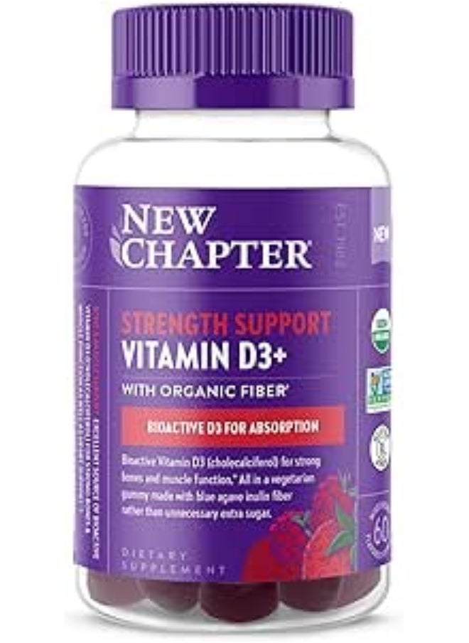 New Chapter Nc Strength Supp Vit D3+Gummy 60Ct#6217  - Image 1
