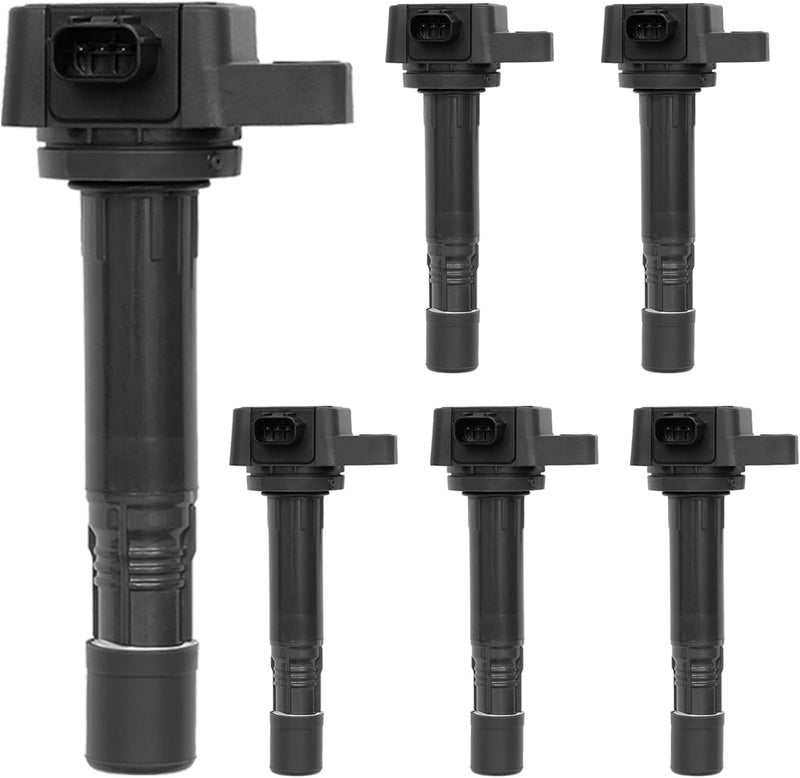 HQPASFY Ignition Coil Pack Set of 6Pcs for Acura MDX RDX Honda Pilot 3.5L 3.7L V6 - Image 1