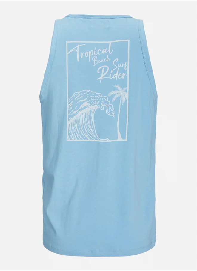 برودكت Produkt Graphic Print Round Neck Tank
