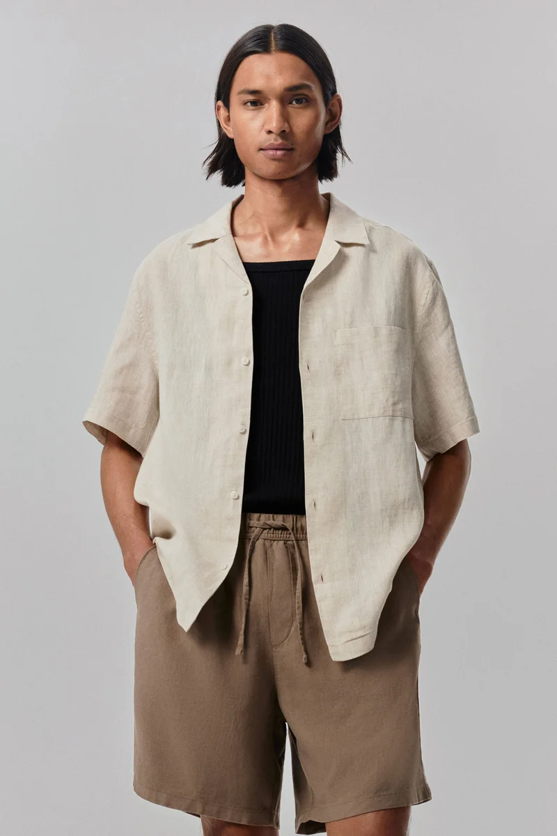 H&M Relaxed Fit Linen-blend shorts