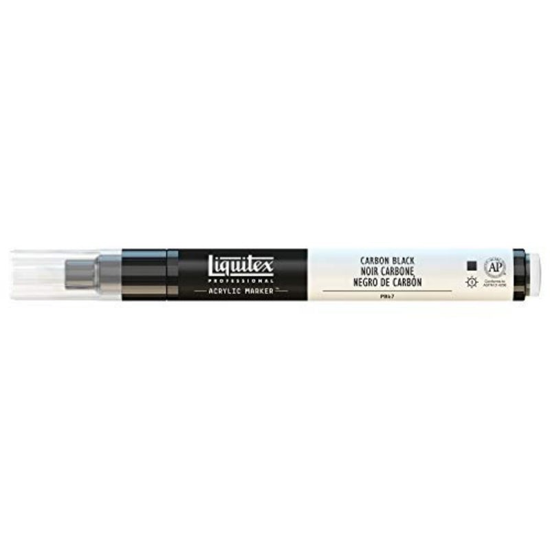 Liquitex Professional Fine Paint Marker, 8mm, Carbon Black - Image 1