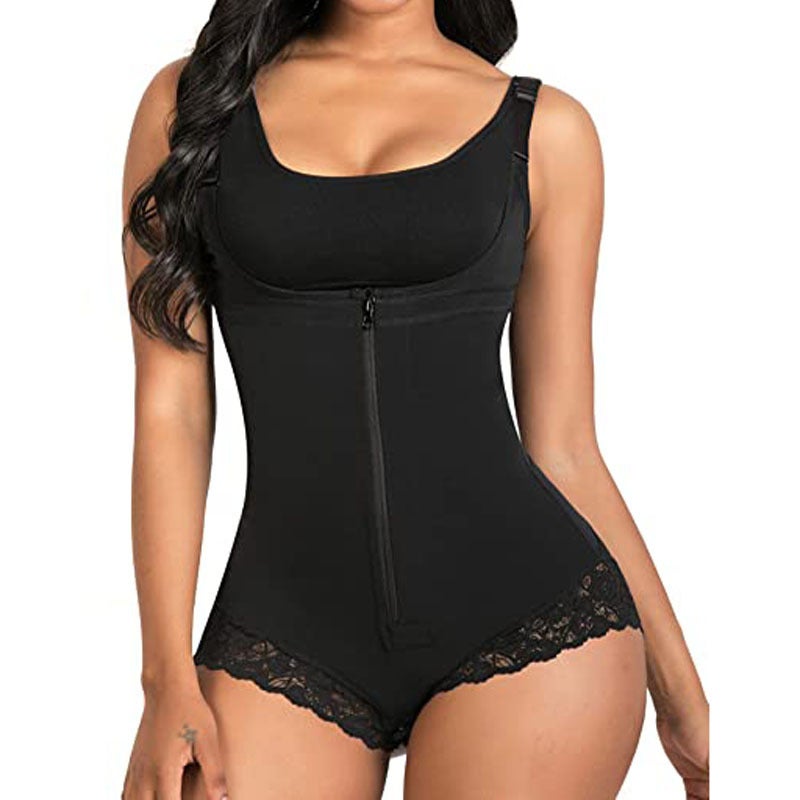 New One-Piece Corset, Tummy-Tightening Butt-Lifting Bodysuit, Body-Shaping Underwear, One-Piece Triangle Zipper Shapewear - Image 2