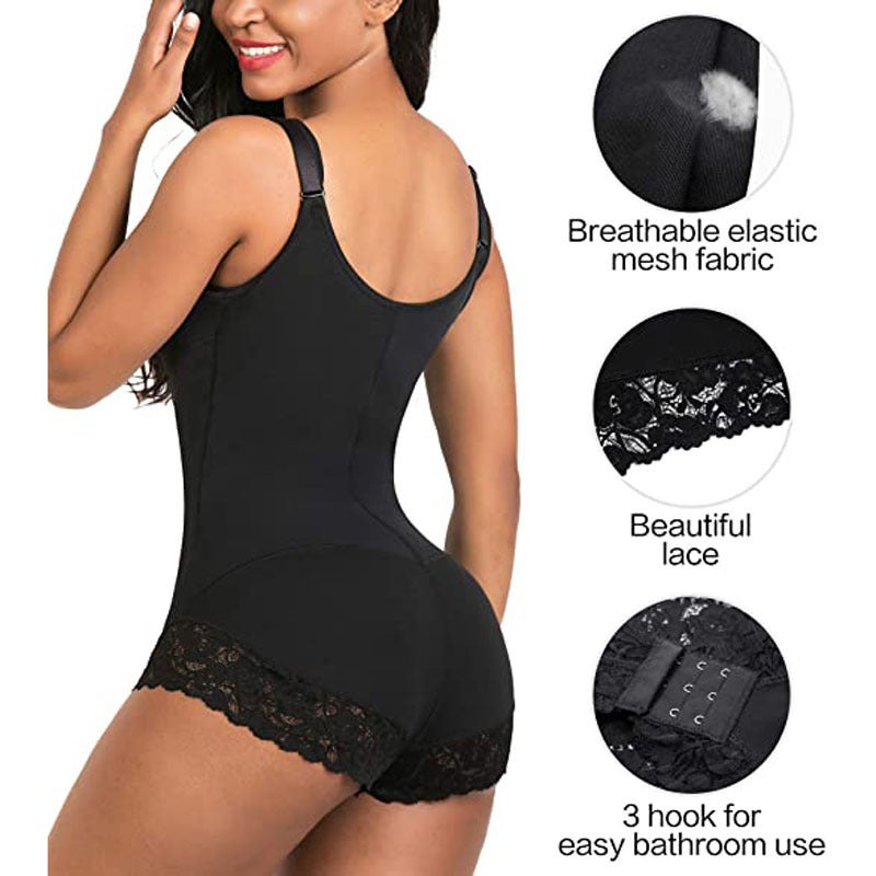 New One-Piece Corset, Tummy-Tightening Butt-Lifting Bodysuit, Body-Shaping Underwear, One-Piece Triangle Zipper Shapewear - Image 5