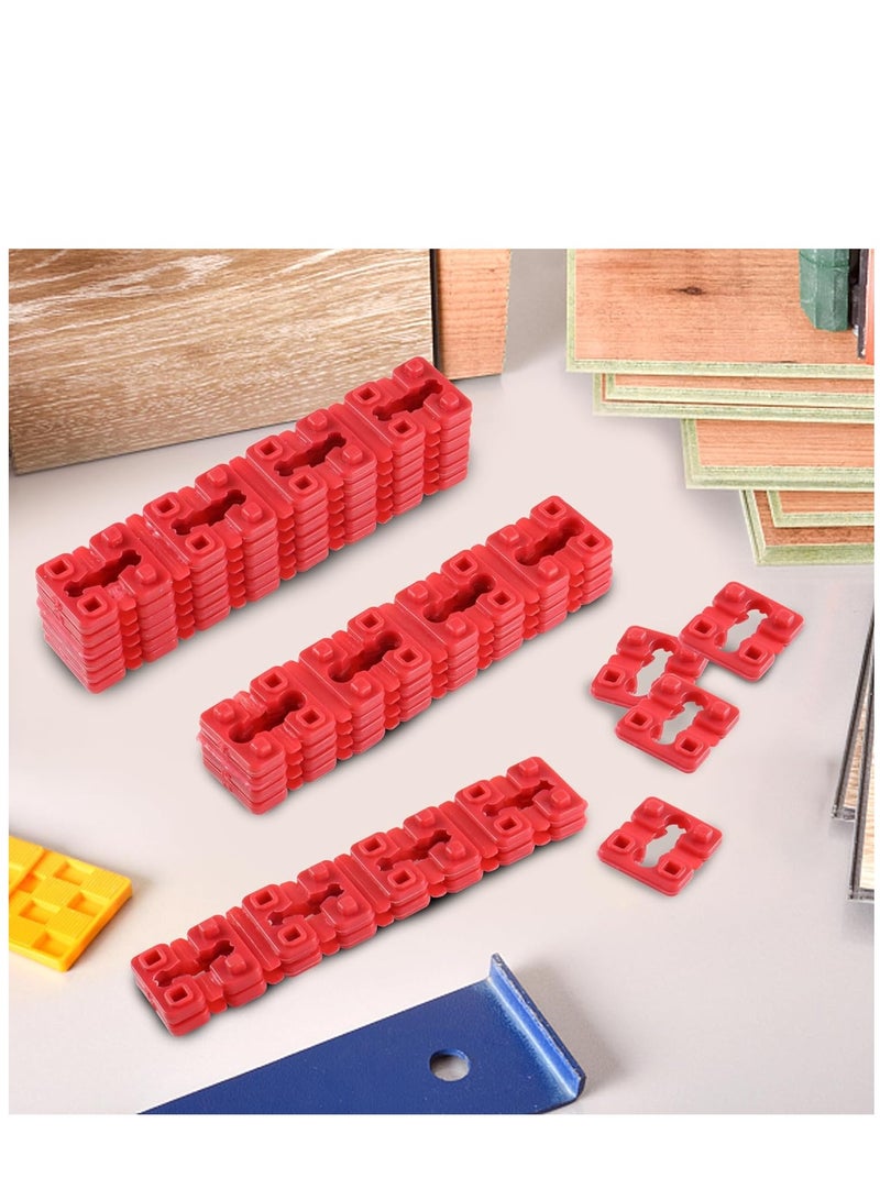 كاست ويف 36Pcs Electrical Outlet Spacers, Red Outlet Spacers for Electrical Box Outlet Spacers Shims Switch Receptacle Spacers Socket Spacers for Electrical Box or Loose Outlet Plug Fix Plastic - Image 2